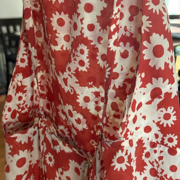 Realisation Par Silk Orange Floral dress. - Picture 15 of 16